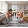 Prelude Counter Height Dining Set w/ Light Brown Chairs (Suede)