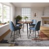 Prelude Counter Height Dining Set w/ Blueberry Chairs (Walnut)