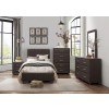 Lorenzi Youth Upholstered Platform Bedroom Set (Dark Brown)