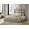 Ines Grey Upholstered Bed
