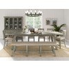 Telluride Counter Height Dining Room Set w/ Bench (Driftwood)