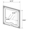 Ravenne Velvet Upholstered LED Mirror