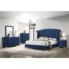 Melody Upholstered Bedroom Set (Pacific Blue)