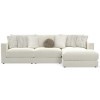Ritzy Bone 3-Piece Right Chaise Sectional