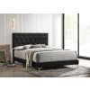 Kendall Black Upholstered Bed