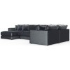 Remington 5-Piece Left Chaise Sectional (Slate)
