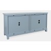 Isabella 69 Inch Mirrored Accent Cabinet (Blue)
