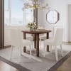 Bodhi Round Dining Room Set w/ Wilson Ivory Chairs