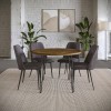Brennan Dining Room Set w/ Maddox Dark Brown Chairs