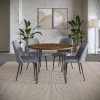 Brennan Dining Room Set w/ Maddox Grey Chairs