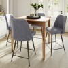 Colby Counter Height Dining Set w/ Maddox Grey Chairs