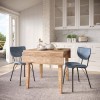 Colby Drop Leaf Dining Room Set w/ Owen Slate Chairs
