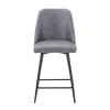 Prelude Counter Height Dining Set w/ Grey Chairs (Walnut)