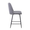 Prelude Counter Height Dining Set w/ Grey Chairs (Walnut)