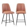 Maddox Light Brown Counter Height Chair (Set of 2)