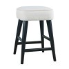 Wess Backless Stool in Black (Set of 2)
