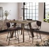 Reclamation Counter Height Dining Set w/ Dark Brown Chairs