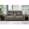 Starbot Fossil Power Reclining Loveseat w/ Console