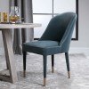 Brie Blue Armless Chair (Set of 2)