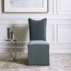 Delroy Gray Armless Chair (Set of 2)