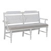 River Place Panel Back Bench (Riverstone White)