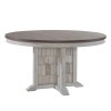 River Place Round Pedestal Dining Table (Riverstone White)