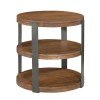 Bedford Park Iron Strapping Round End Table