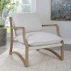 Melora Solid Oak Accent Chair