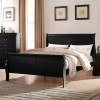 Louis Philippe Youth Sleigh Bed (Black)