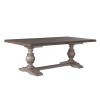 River Place Trestle Dining Table (Riverstone Gray)