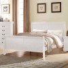 Louis Philippe Youth Sleigh Bed (White)