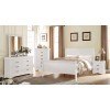 Louis Philippe Youth Sleigh Bedroom Set (White)