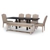 Halifax Friendship Dining Room Set w/ Upholstered Chairs and Bench