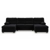 SimpleJoy Onyx 3-Piece Double Chaise Sectional