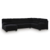 SimpleJoy Onyx 3-Piece Left Chaise Sectional