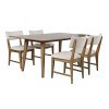 Bowie Harvest Chestnut Dining Room Set w/ Beck Chairs