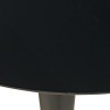 Percy Round Drop Leaf Dining Table in Black