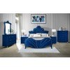 Dante Upholstered Bedroom Set (Blue)