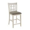 Junipero Counter Height Chair (Antique White) (Set of 2)