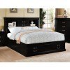 Louis Philippe III Bookcase Bed (Black)