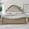 Magnolia Manor Upholstered Bed (Weathered Bisque)