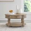 Magnolia Manor Round Cocktail Table (Weathered Bisque)