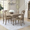 Magnolia Manor Leg Dining Set w/ Splat Back Chairs (Weathered Bisque)