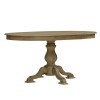 Magnolia Manor Pedestal Dining Table (Weathered Bisque)