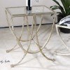 Marta Side Table (Antiqued Silver)