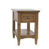 Brentwood Cascade Oak Leg Chairside Table