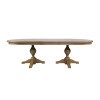 Brentwood Cascade Oak Double Pedestal Dining Table