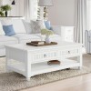 Westport White Castered Leg Coffee Table