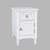 Westport White Occasional Table Set w/ Leg Coffee Table