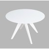 Axis White Round Dining Table